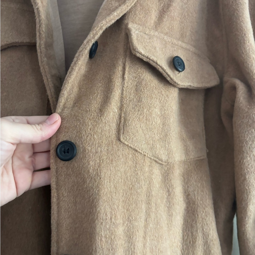 Tan Button-Up Shacket / Jacket - Picture 3 of 4